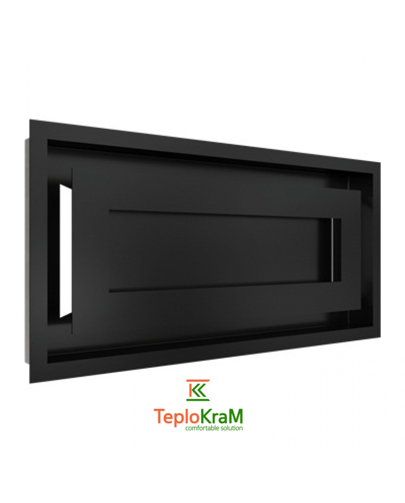 Вентиляционная решетка Kratki 22/45C/WIND 22x45 см, черная