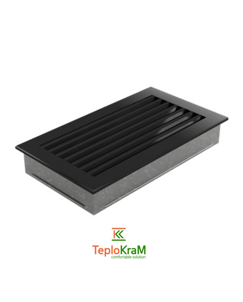 Вентиляционная решетка Kratki 30C/FRESH 17x30 см, черная