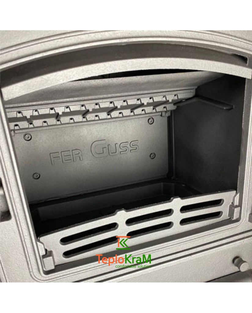 Печь FerGuss MAGMA SD 10,2 кВт, крышка elipsa, с шибером, боковые дверцы