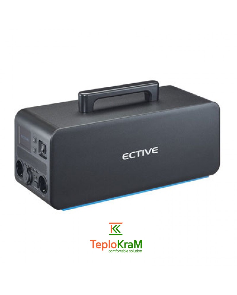 Портативна зарядна станція ECTIVE BlackBox 15, 58 А/год, 25,6 В, 1497 Вт (заряд від розетки 8:59 год. до 100%)