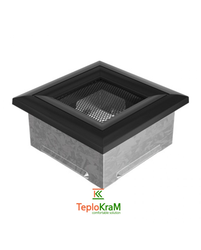 Вентиляционная решетка Kratki Oskar 11OC 11x11 см, черная