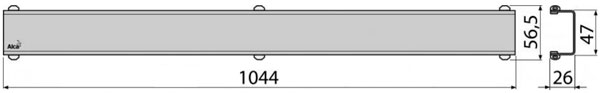 Водостічна решітка Alcaplast DESIGN-1050ANTIC (бронза)