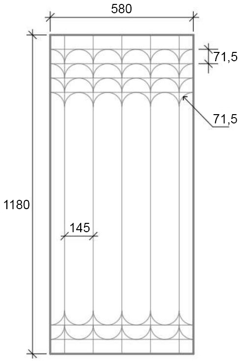 Суха тепла підлога Alfamix Basic Carbon 1180x580/40 мм, під трубу 16 мм (крок 145 мм), 0,68 м²