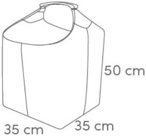 Шкіряна сумка для дров HANSA H1, 50х35х35 см