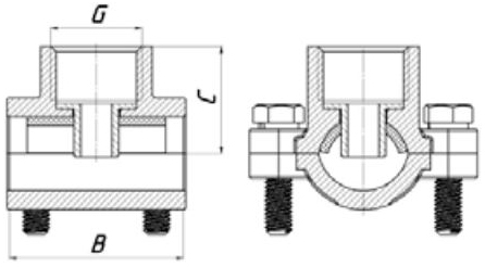 Обойма-трійник ремонтна (водовідвід) V&G VALOGIN, 3/4х1/2х3/4 (VG-204302)
