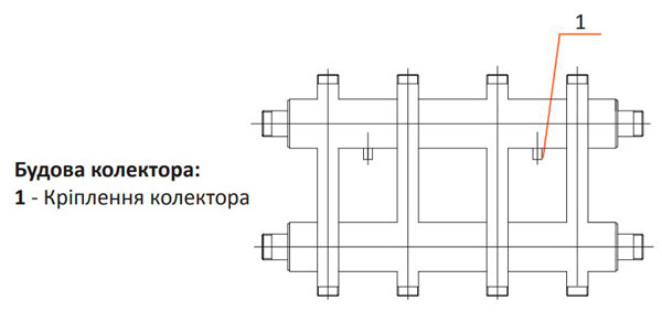 Колектор сталевий комбінований сталевий в кожусі TermoJet К42ВН.125.(200)